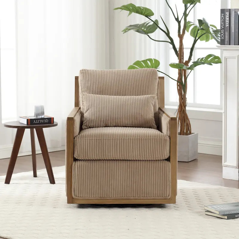 Fauteuil pivotant moderne de 26,8 pouces