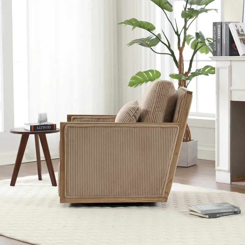 Fauteuil pivotant moderne de 26,8 pouces