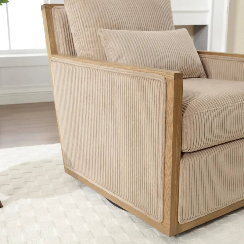 Fauteuil pivotant moderne de 26,8 pouces
