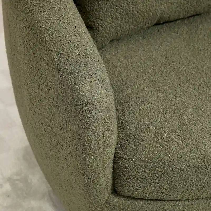 Fauteuil pivotant rembourré avec rangement, fauteuil d'appoint moderne pour salon, chambre à coucher, bureau, espaces de lecture