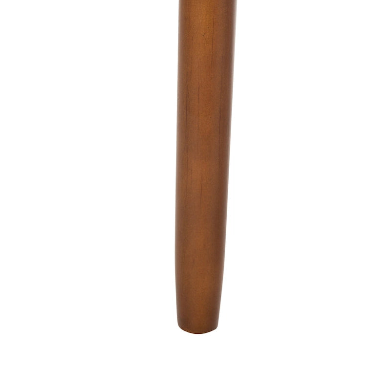Banc en laine orange du milieu du siècle - 39,6 x 19,9 x 18,3 - 40Lx20Px18H