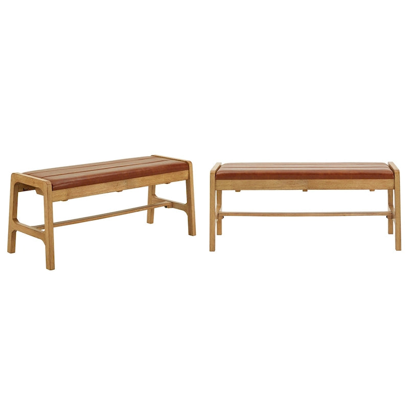 Banc en Chêne Clair Scandinave Moderne