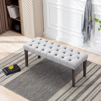 Banc de salle à manger en velours Banc de chambre à coucher