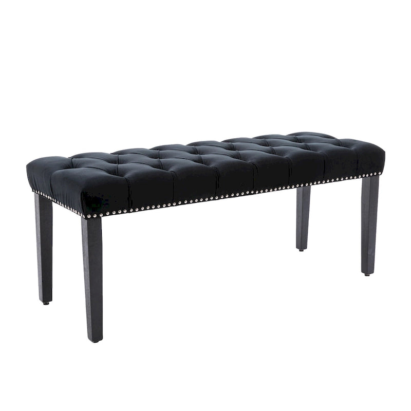 Banc de salle à manger en velours Banc de chambre à coucher