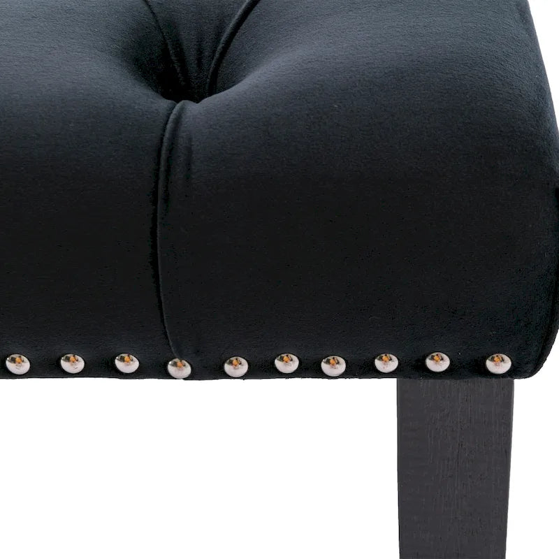 Banc de salle à manger en velours Banc de chambre à coucher