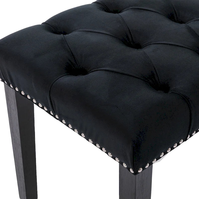 Banc de salle à manger en velours Banc de chambre à coucher