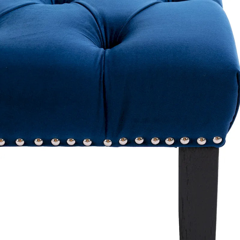 Banc de salle à manger en velours Banc de chambre à coucher