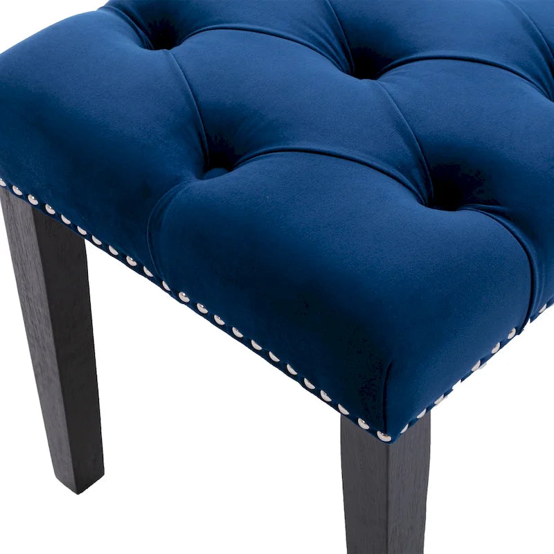 Banc de salle à manger en velours Banc de chambre à coucher