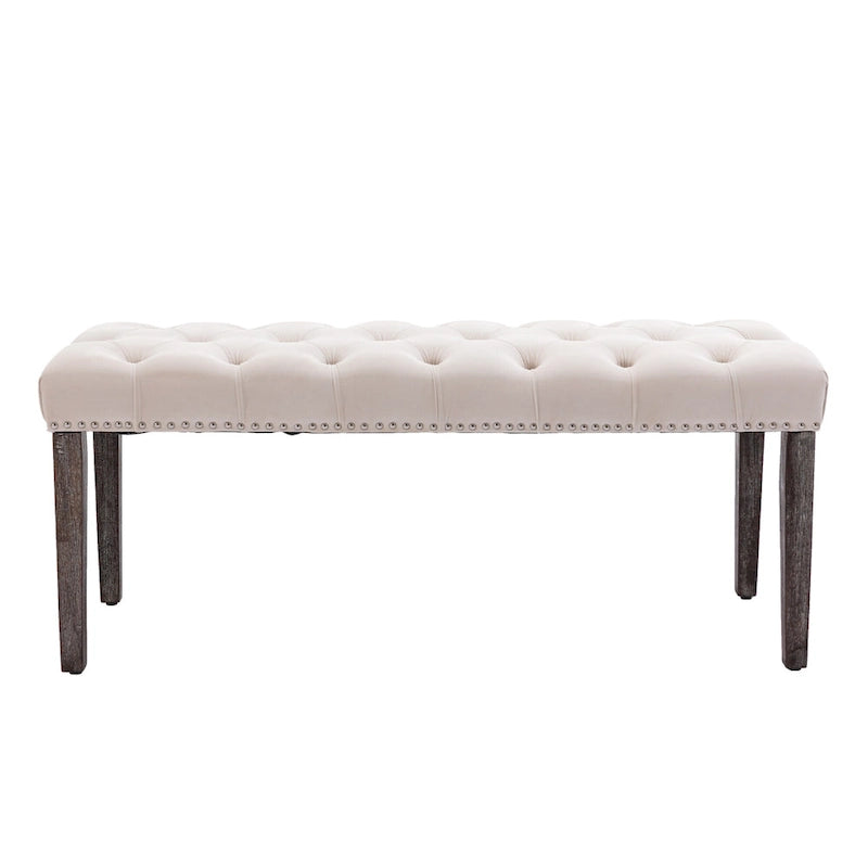 Banc de salle à manger en velours Banc de chambre à coucher