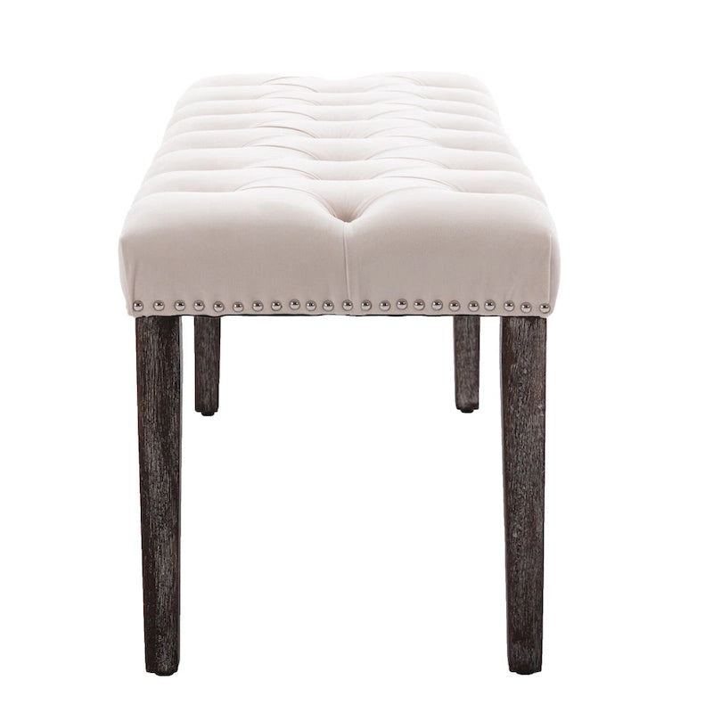 Banc de salle à manger en velours Banc de chambre à coucher