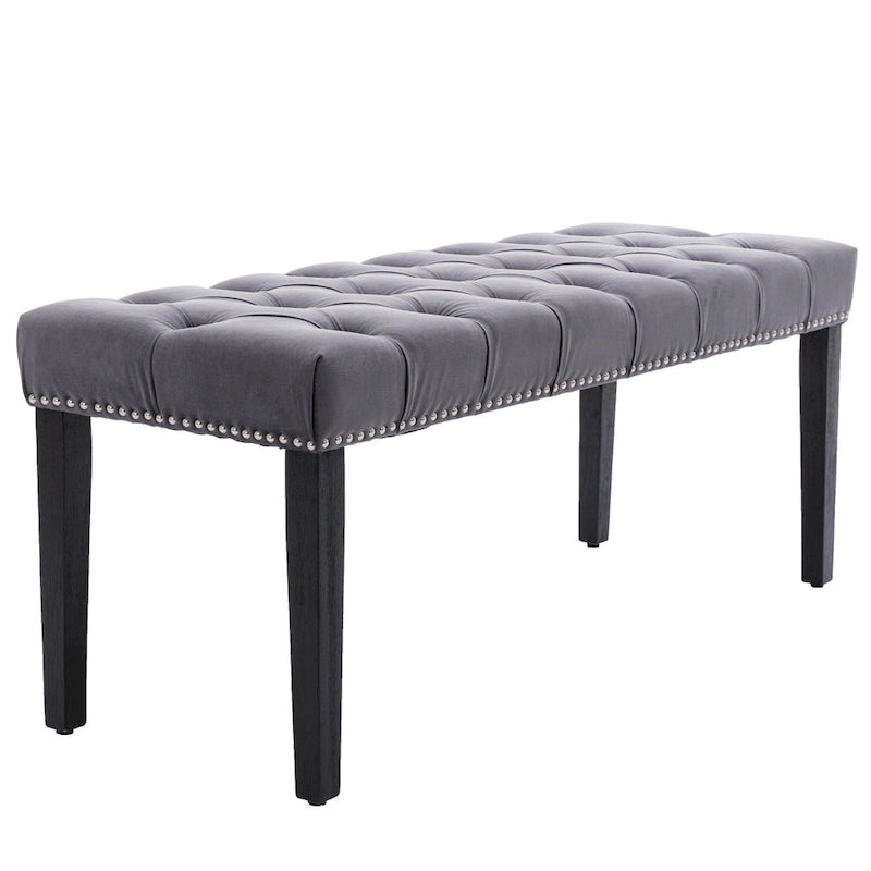 Banc de salle à manger en velours Banc de chambre à coucher