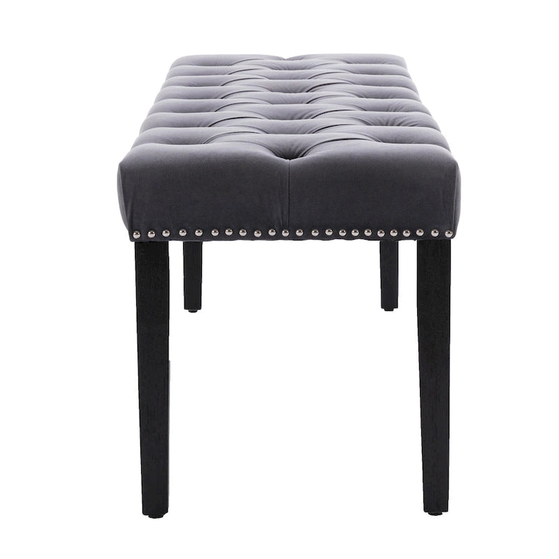 Banc de salle à manger en velours Banc de chambre à coucher