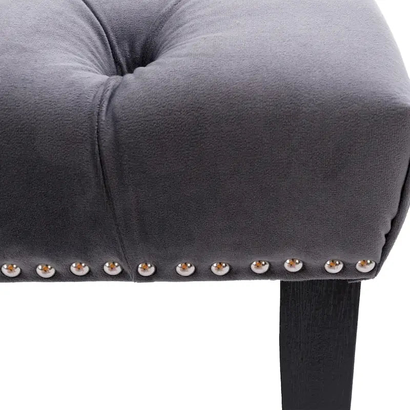 Banc de salle à manger en velours Banc de chambre à coucher