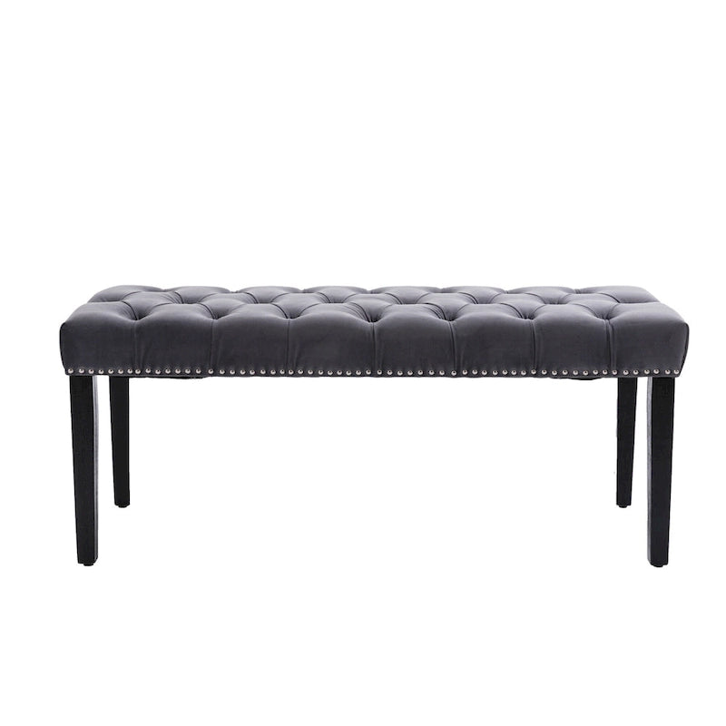 Banc de salle à manger en velours Banc de chambre à coucher