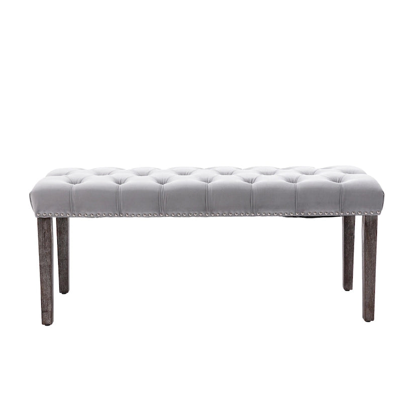 Banc de salle à manger en velours Banc de chambre à coucher