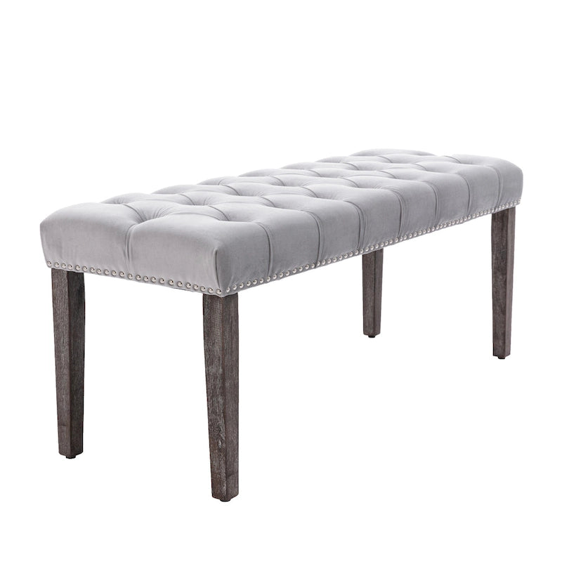 Banc de salle à manger en velours Banc de chambre à coucher