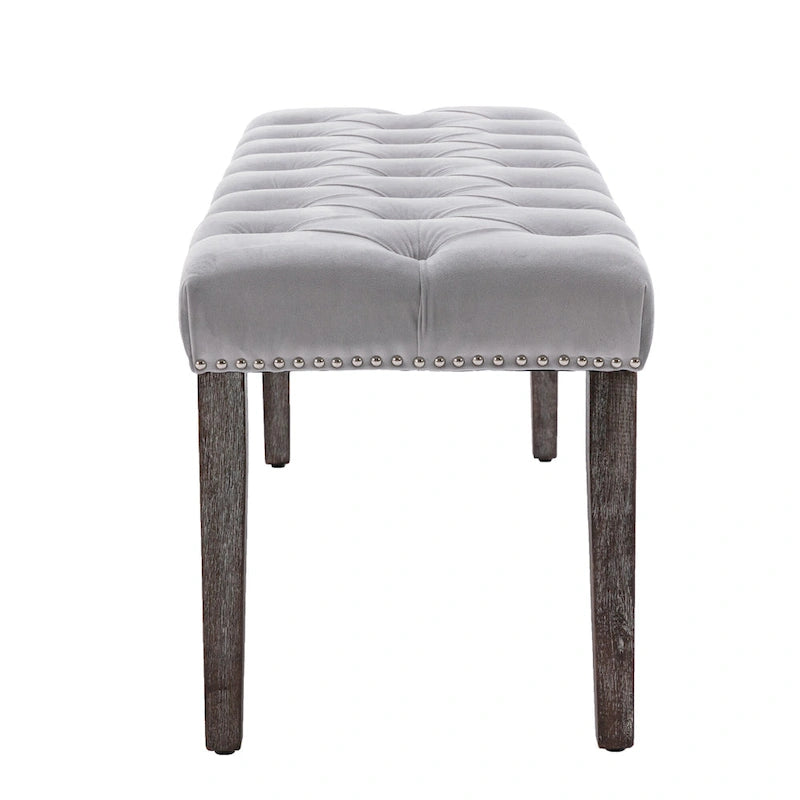Banc de salle à manger en velours Banc de chambre à coucher
