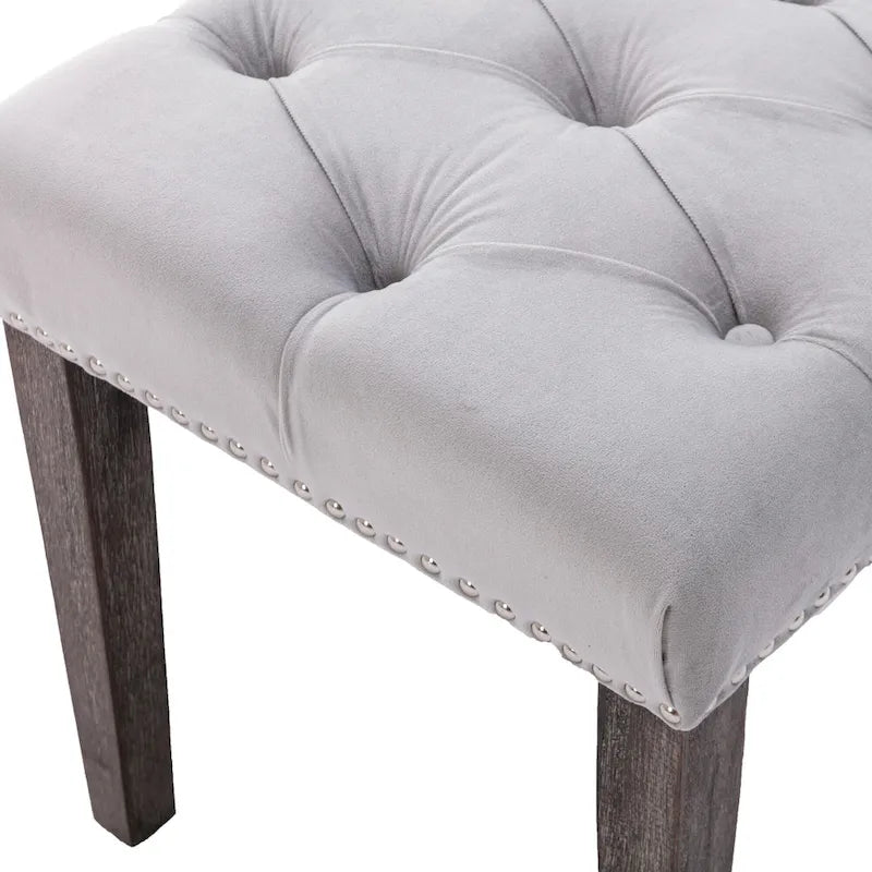 Banc de salle à manger en velours Banc de chambre à coucher