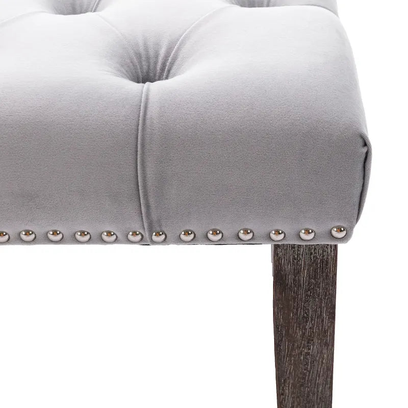 Banc de salle à manger en velours Banc de chambre à coucher