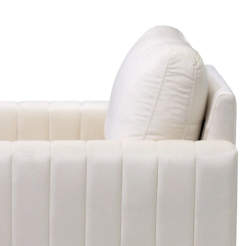 Fauteuil Club Moderne Rembourré avec Accoudoirs