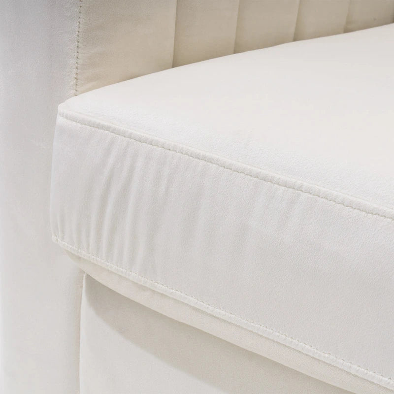 Fauteuil Club Moderne Rembourré avec Accoudoirs