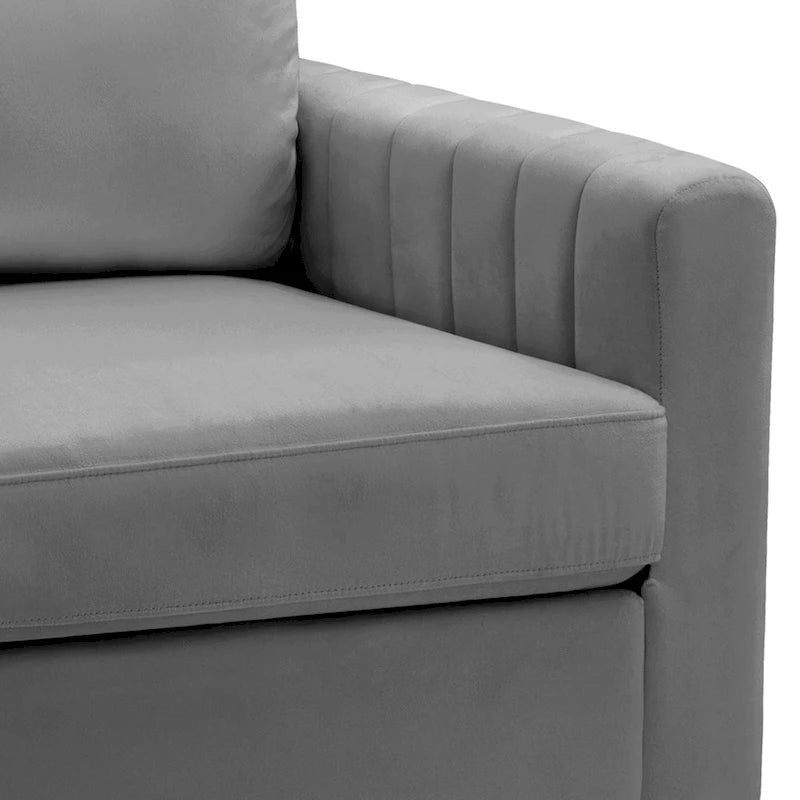 Fauteuil Club Moderne Rembourré avec Accoudoirs