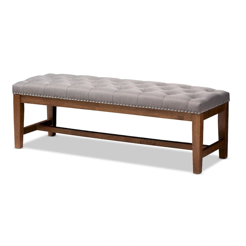 Banc contemporain en tissu d'ameublement