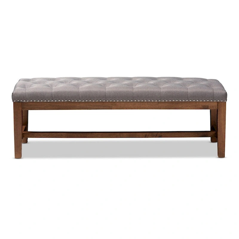 Banc contemporain en tissu d'ameublement