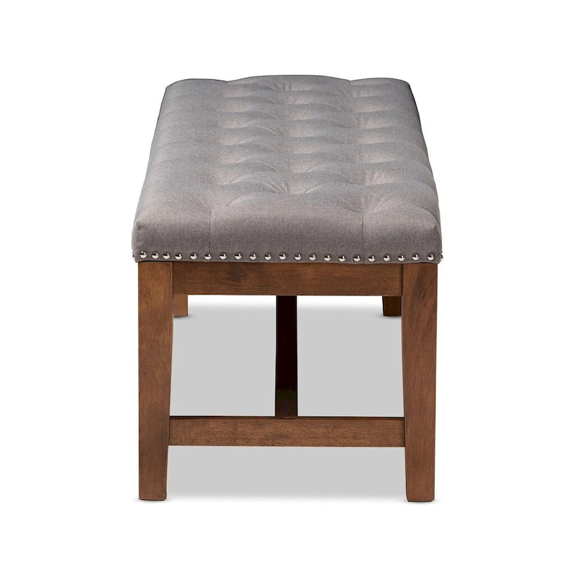 Banc contemporain en tissu d'ameublement