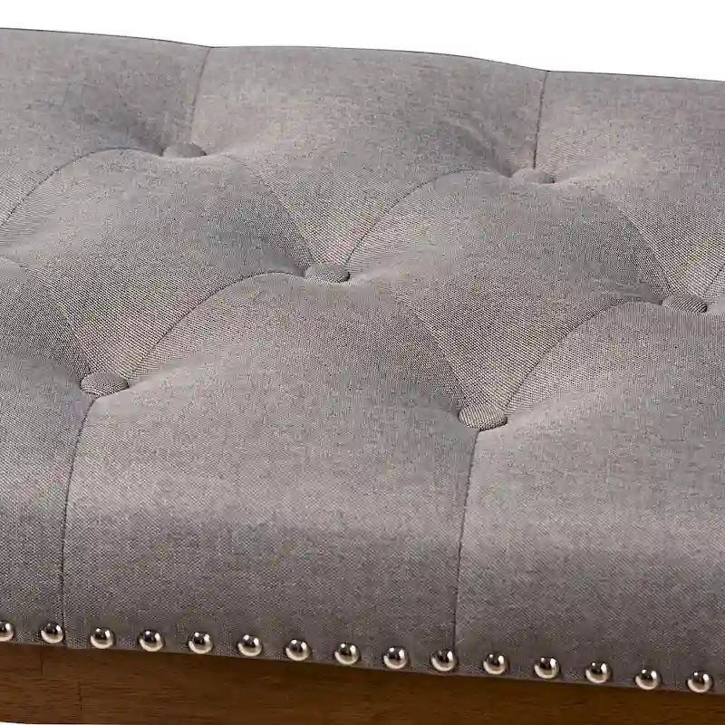 Banc contemporain en tissu d'ameublement
