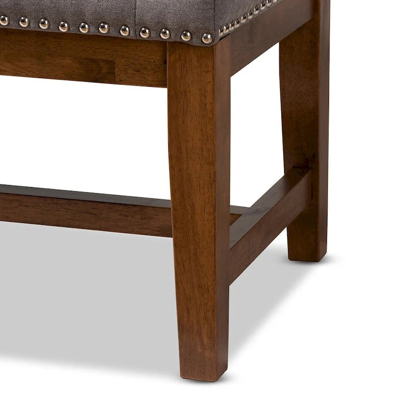 Banc contemporain en tissu d'ameublement