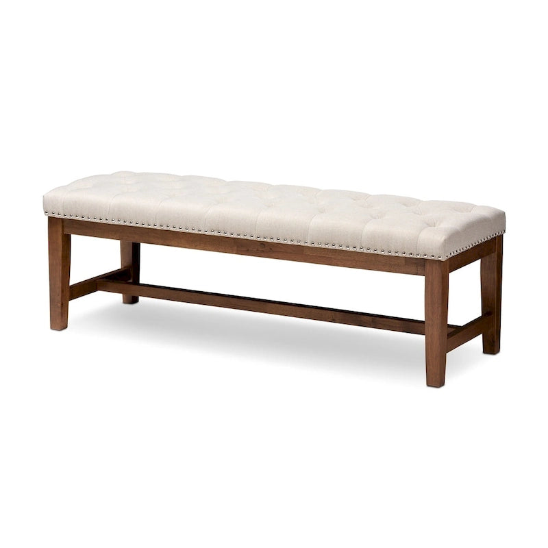 Banc contemporain en tissu d'ameublement