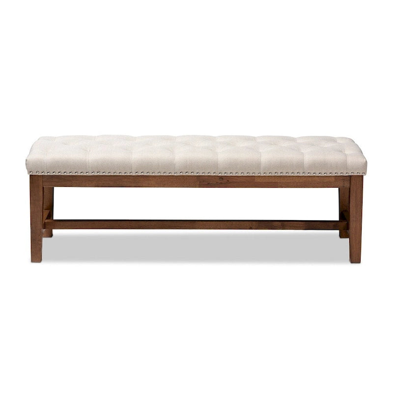 Banc contemporain en tissu d'ameublement