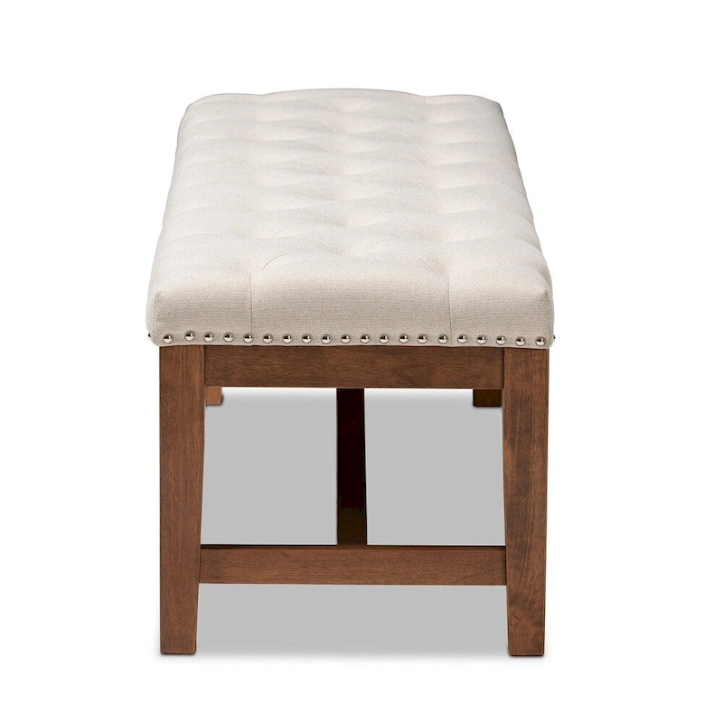 Banc contemporain en tissu d'ameublement