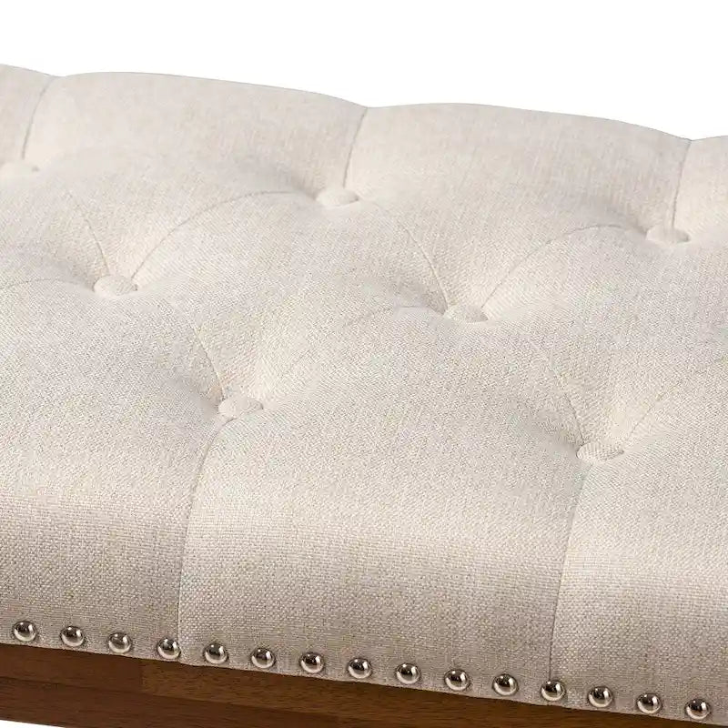 Banc contemporain en tissu d'ameublement
