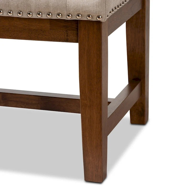 Banc contemporain en tissu d'ameublement