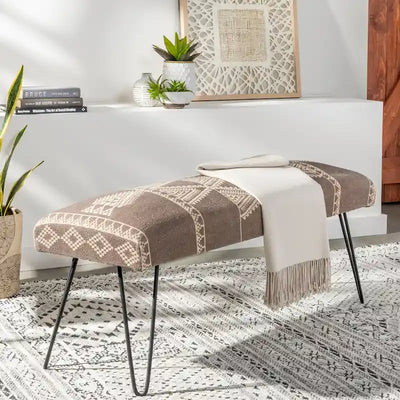Banc capitonné bohème moderne