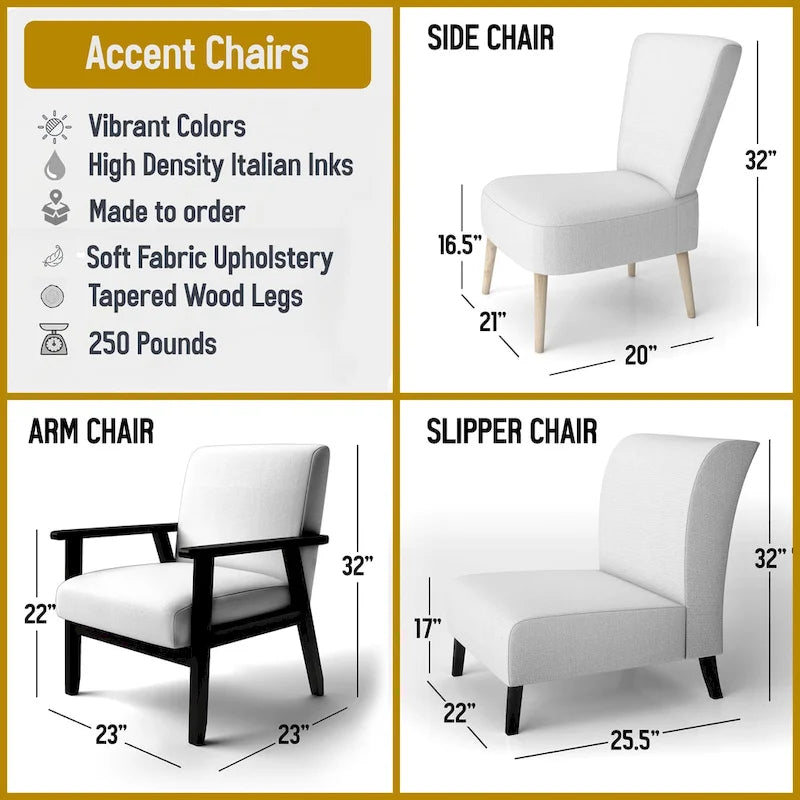 Fauteuil d'appoint abstrait en tissu gris vif et jaune moutarde, fauteuil moderne contemporain