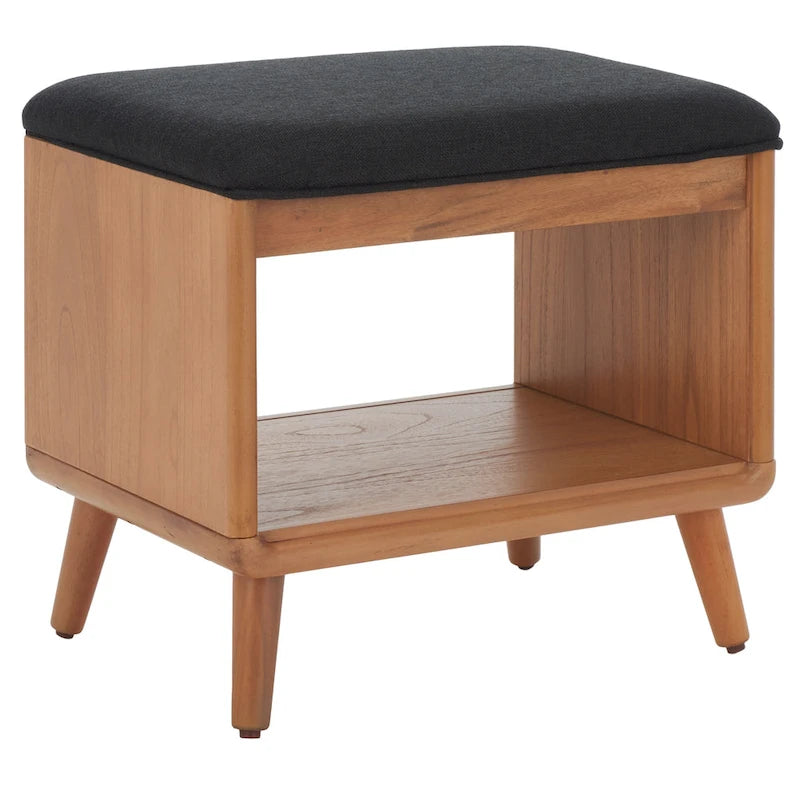 Banc de rangement ouvert avec coussin – 20 l x 15 P x 18 H – 20Lx15Px18H