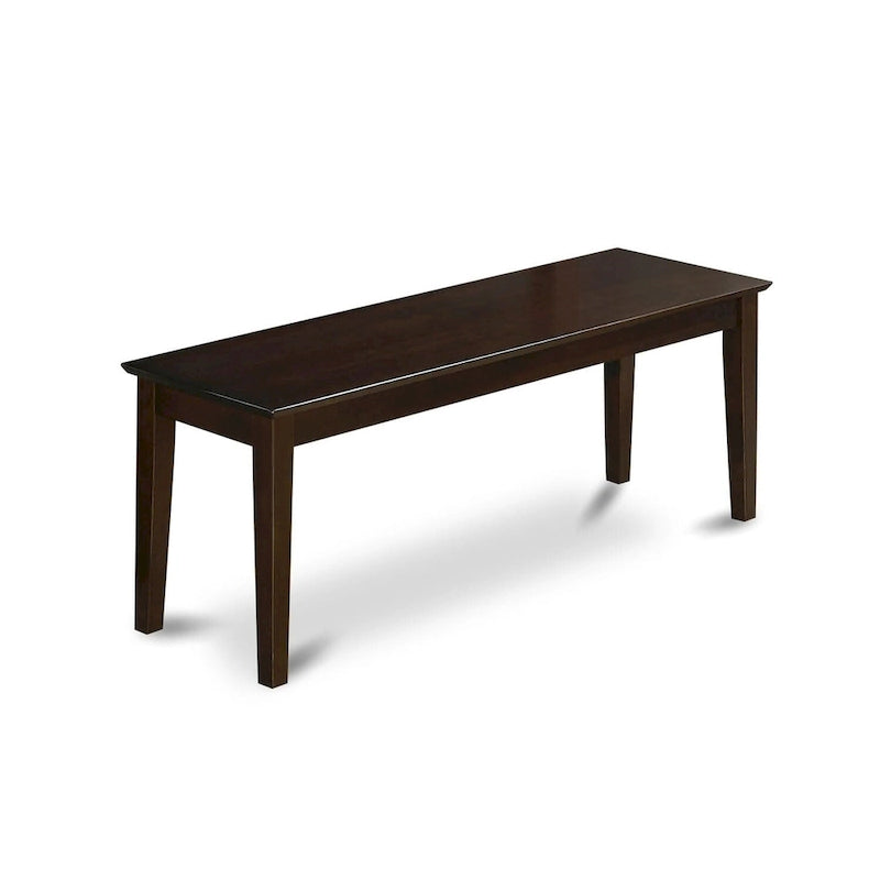Banc de salle à manger avec assise en bois, 130x38x46 cm, plusieurs finitions possibles