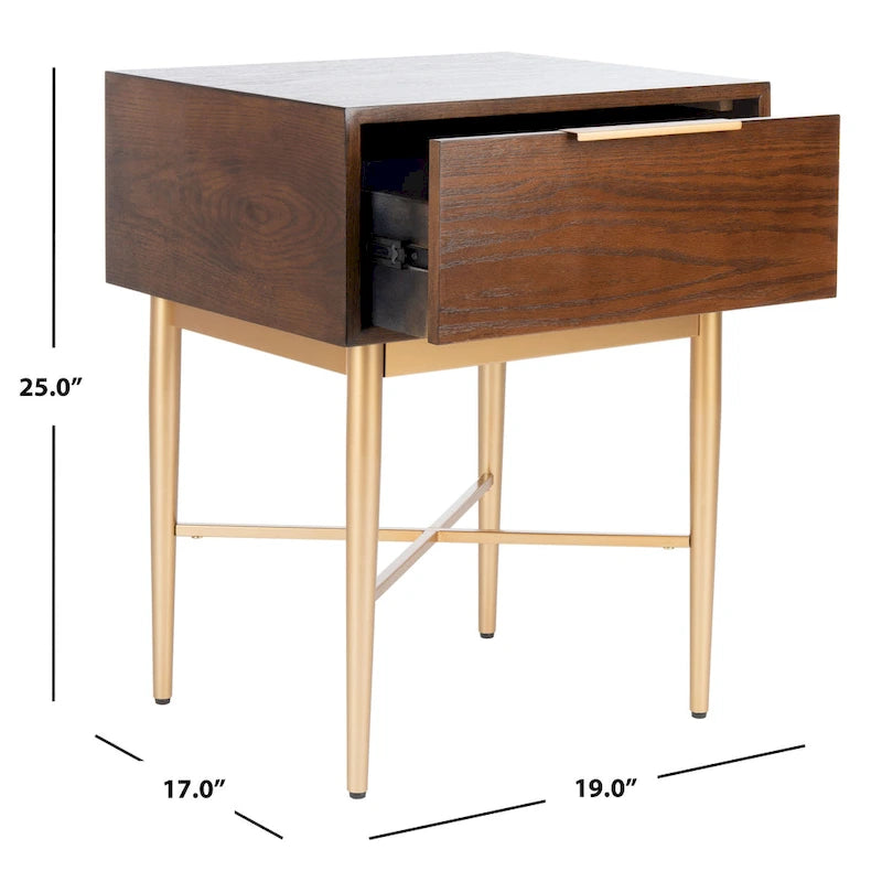 Table de chevet moderne à 1 tiroir
