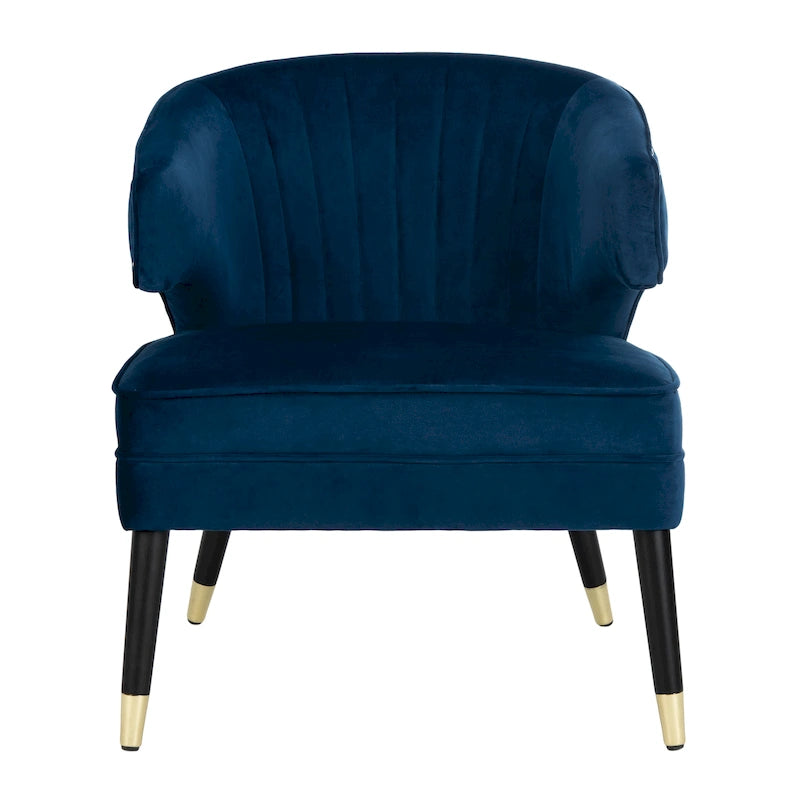 Fauteuil d'appoint en velours à oreilles - 26.8 x 28 x 31.9 - 27Lx28Px32H