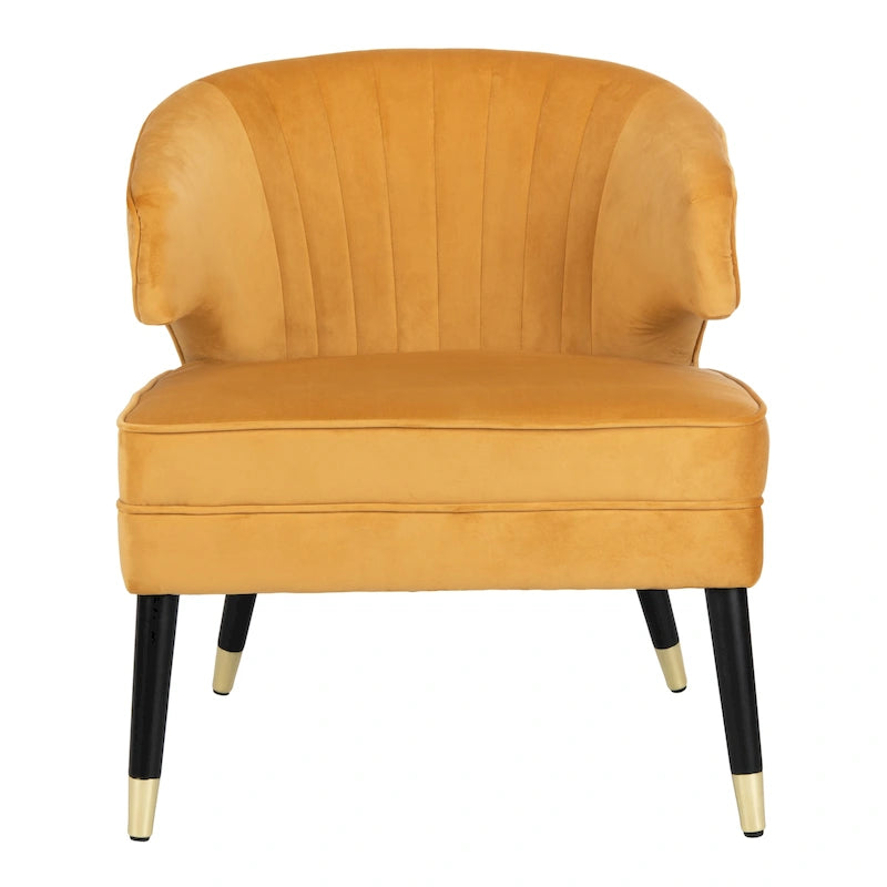 Fauteuil d'appoint en velours à oreilles - 26.8 x 28 x 31.9 - 27Lx28Px32H