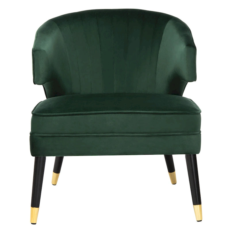 Fauteuil d'appoint en velours à oreilles - 26.8 x 28 x 31.9 - 27Lx28Px32H