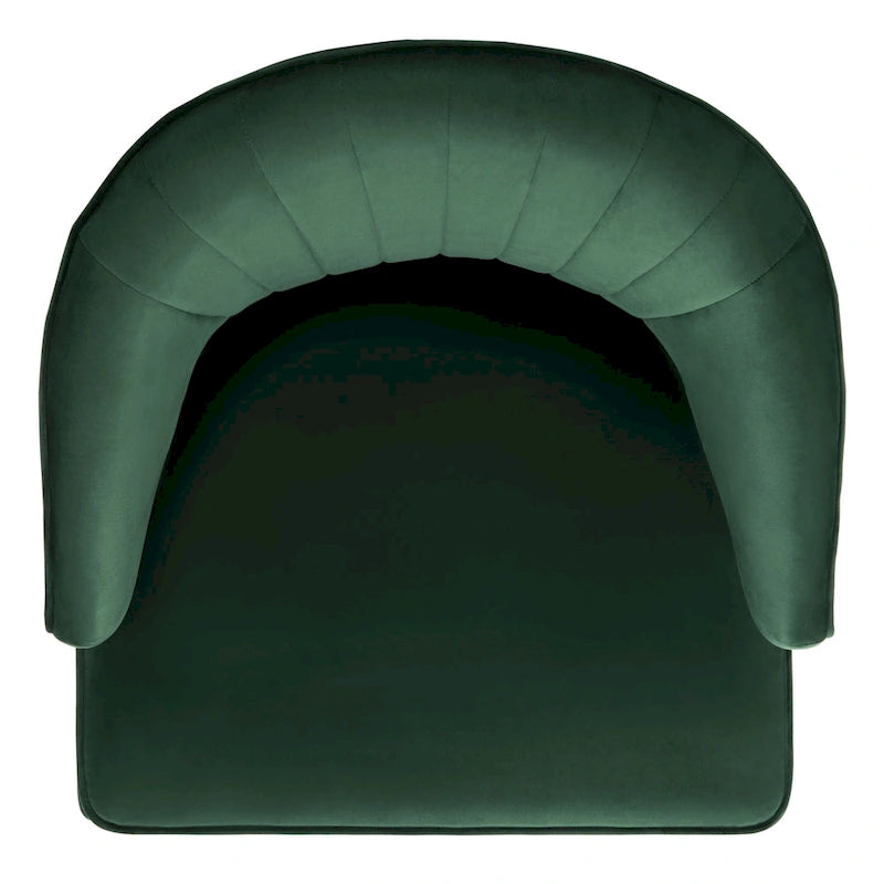 Fauteuil d'appoint en velours à oreilles - 26.8 x 28 x 31.9 - 27Lx28Px32H