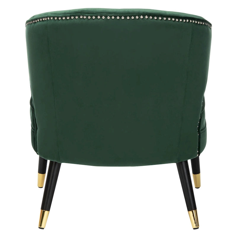 Fauteuil d'appoint en velours à oreilles - 26.8 x 28 x 31.9 - 27Lx28Px32H