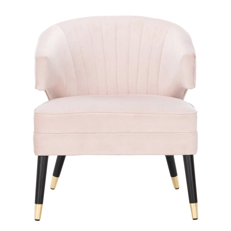 Fauteuil d'appoint en velours à oreilles - 26.8 x 28 x 31.9 - 27Lx28Px32H