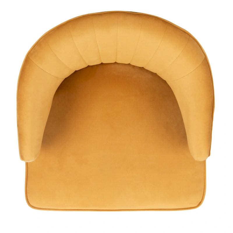 Fauteuil d'appoint en velours à oreilles - 26.8 x 28 x 31.9 - 27Lx28Px32H