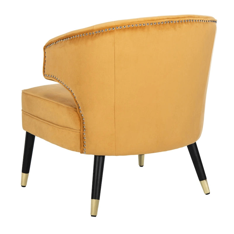 Fauteuil d'appoint en velours à oreilles - 26.8 x 28 x 31.9 - 27Lx28Px32H
