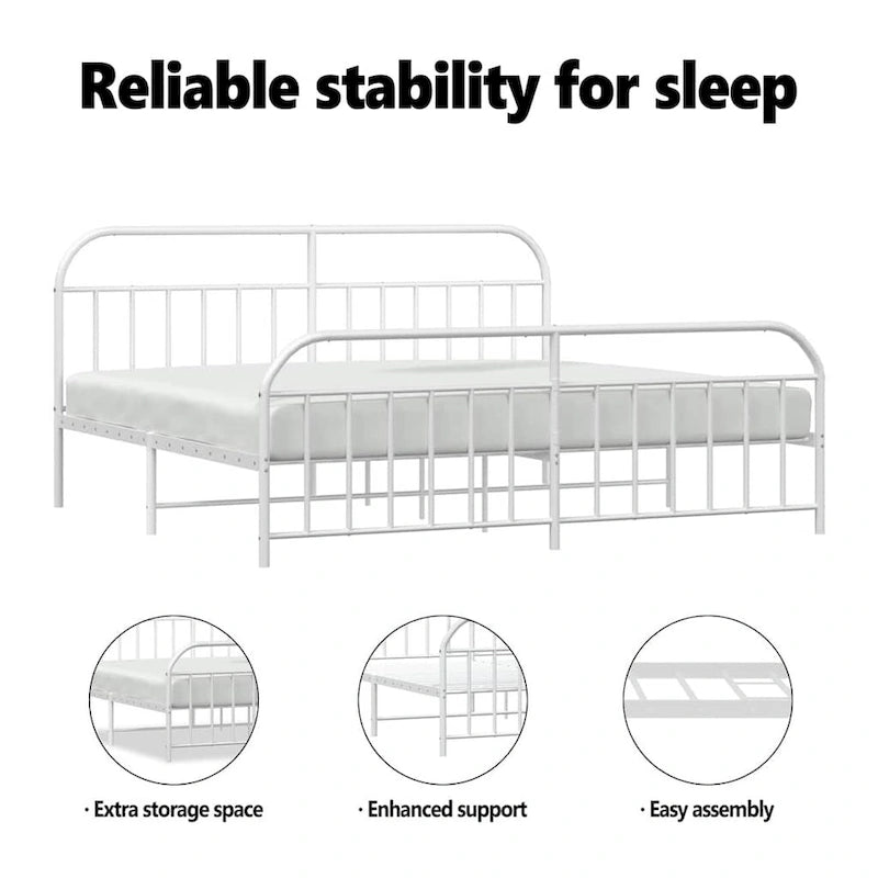 12 Inches Metal Bed Frame No Mattress